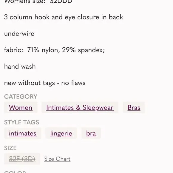 Natori bra 741258 Avail full fit convertible gray 32DDD 32F - Picture 9 of 9